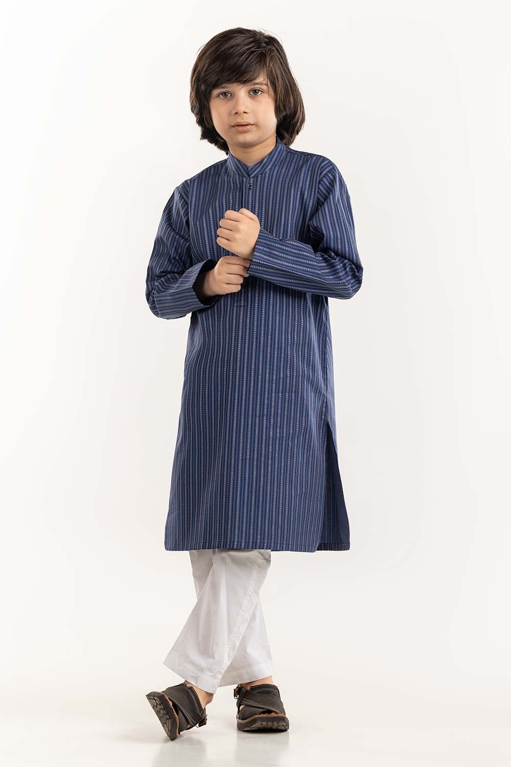 Navy Basic Kurta KR-KPLN22-064