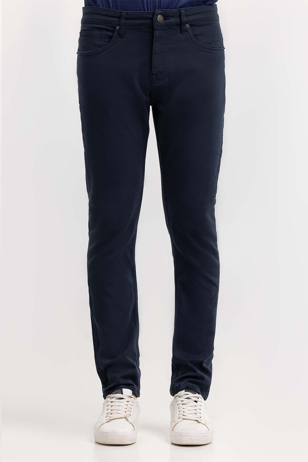 Navy Basic Non Denim Jeans TR-NDJ22-002