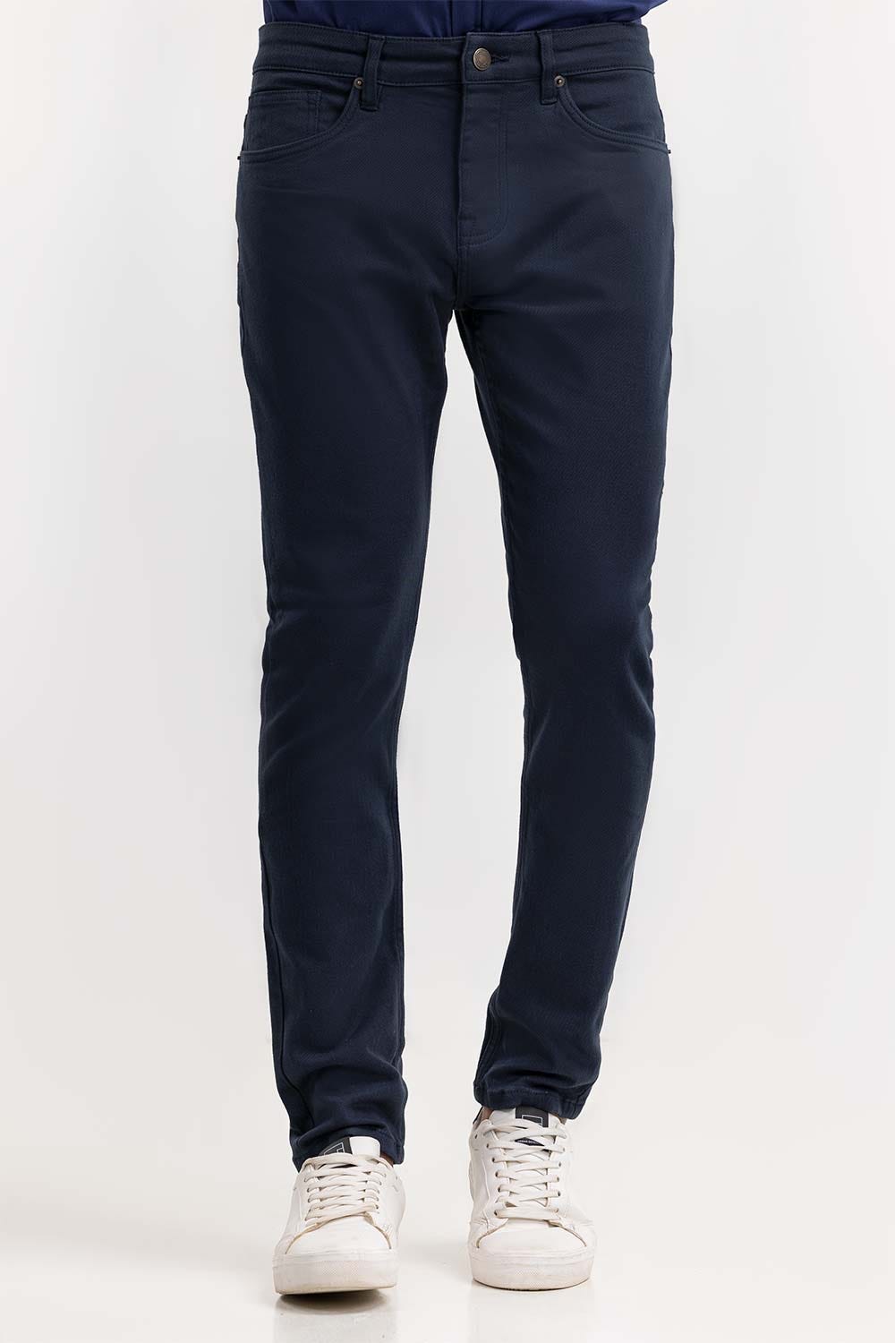 Navy Basic Non Denim Jeans TR-NDJ22-002