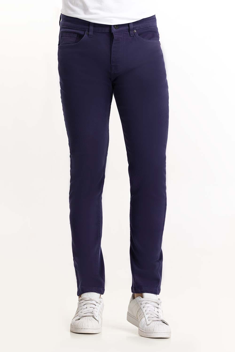 Navy Basic Non Denim Jeans TR-NDJ22-012