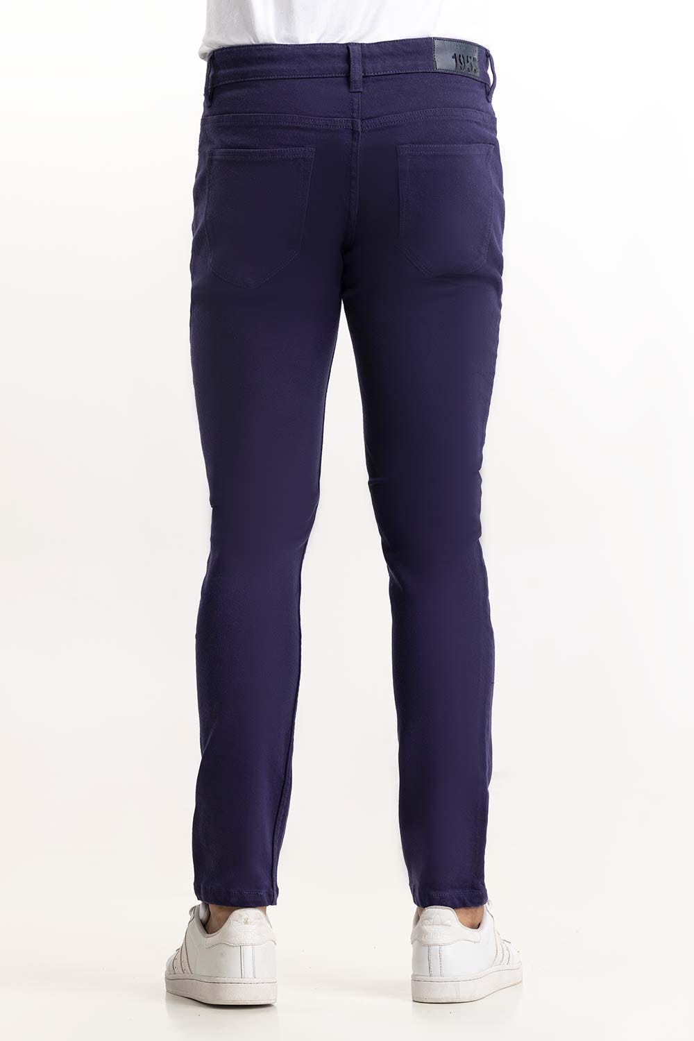 Navy Basic Non Denim Jeans TR-NDJ22-012