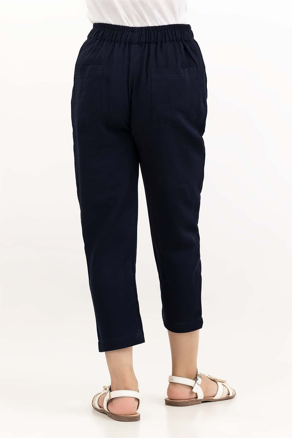 Junior Girl Navy Basic Woven Bottom JGWB-2210050 B