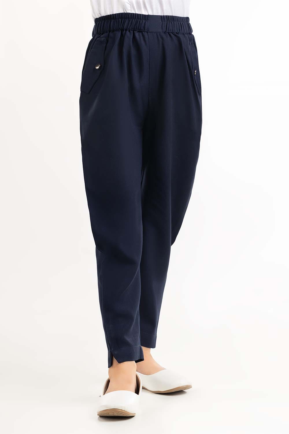 Toddler Girl Navy Basic Woven Bottom TGWB-2210032 B