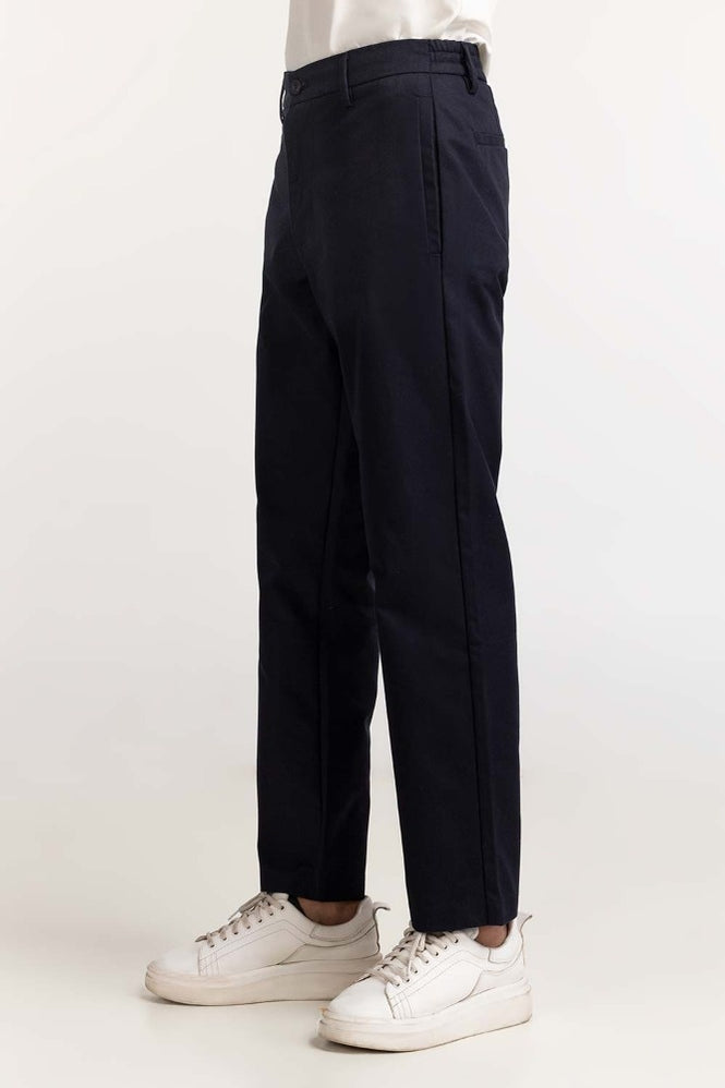 Navy Blue Basic Khaki Pant MNTRCSS24007-A