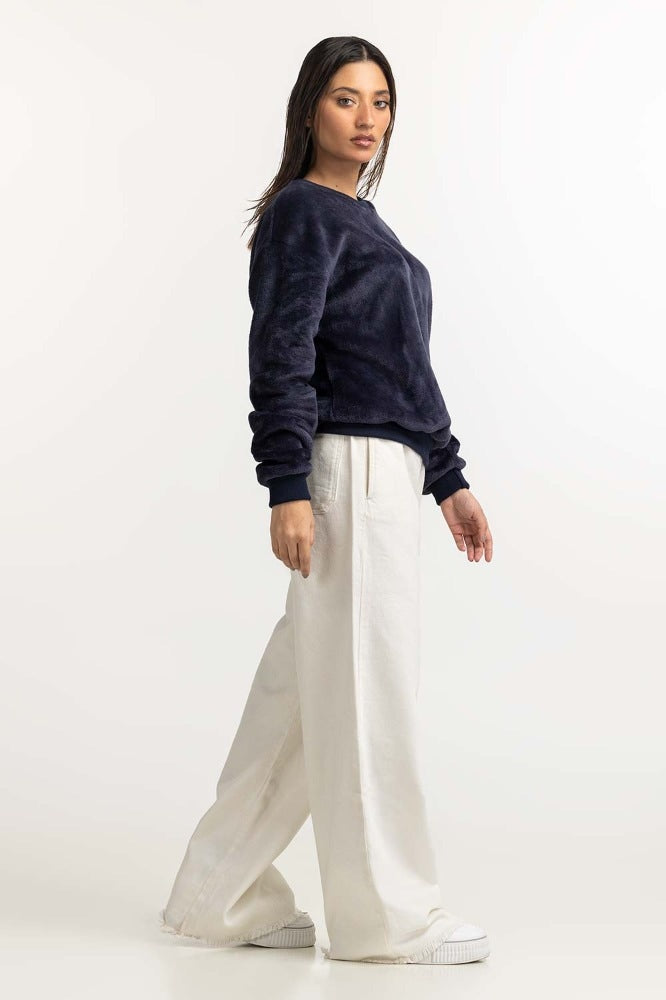 Navy Blue Basic Sweatshirt WM-SWS23-100