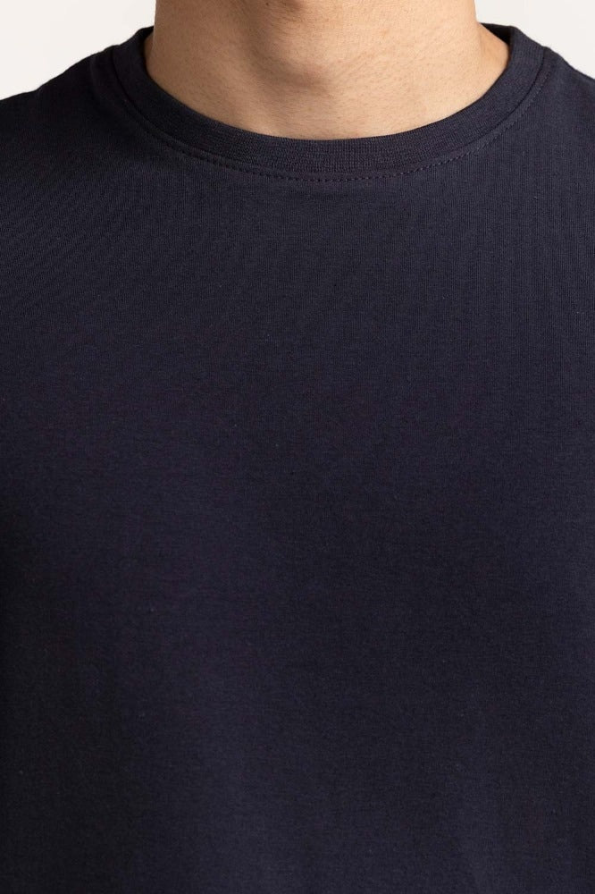 Navy Blue Basic Tee TS-CNSJ24-029