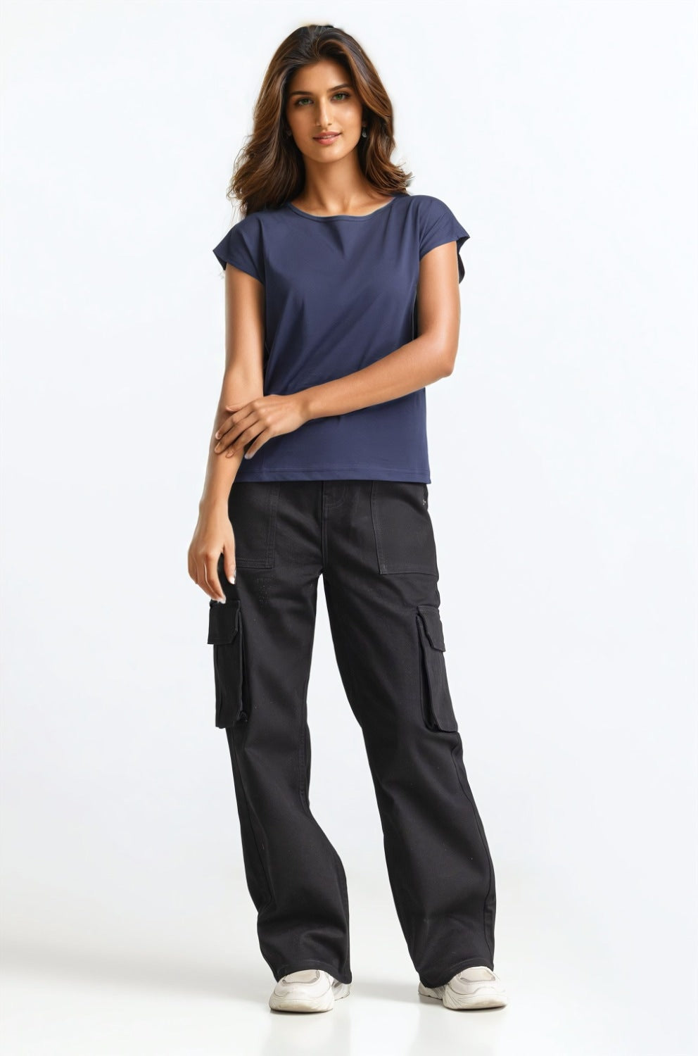 Navy Blue Basic Top WM-KTP-SS24-006