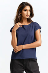 Navy Blue Basic Top WM-KTP-SS24-006