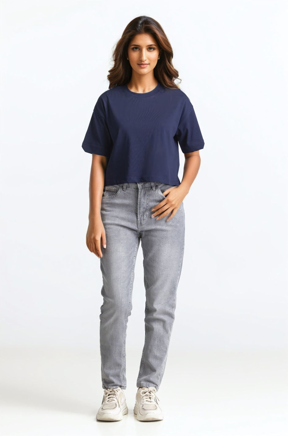 Navy Blue Basic Top WM-KTP-SS24-018