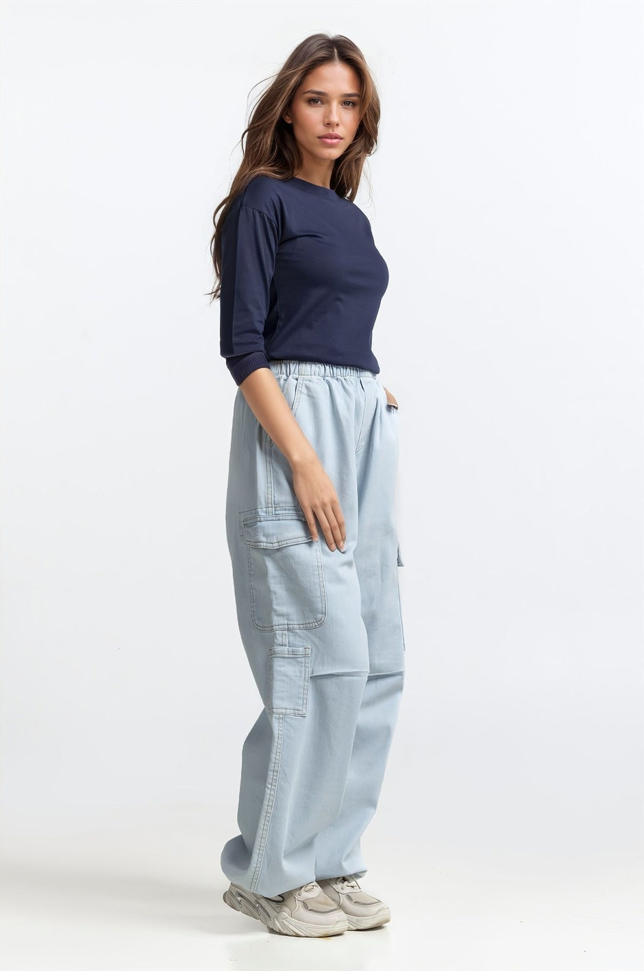 Navy Blue Basic Top WM-KTP-SS24-060