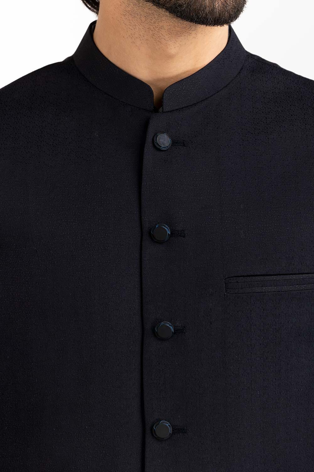 Navy Blue Basic Waist Coat