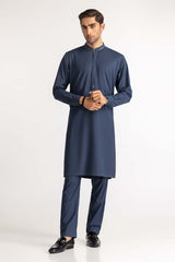 Navy Blue Embroidered Suit SK-E23-011