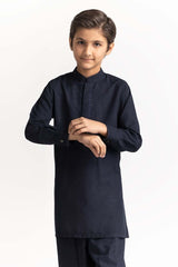 Navy Blue Embroidered Suit SK-KE24-004