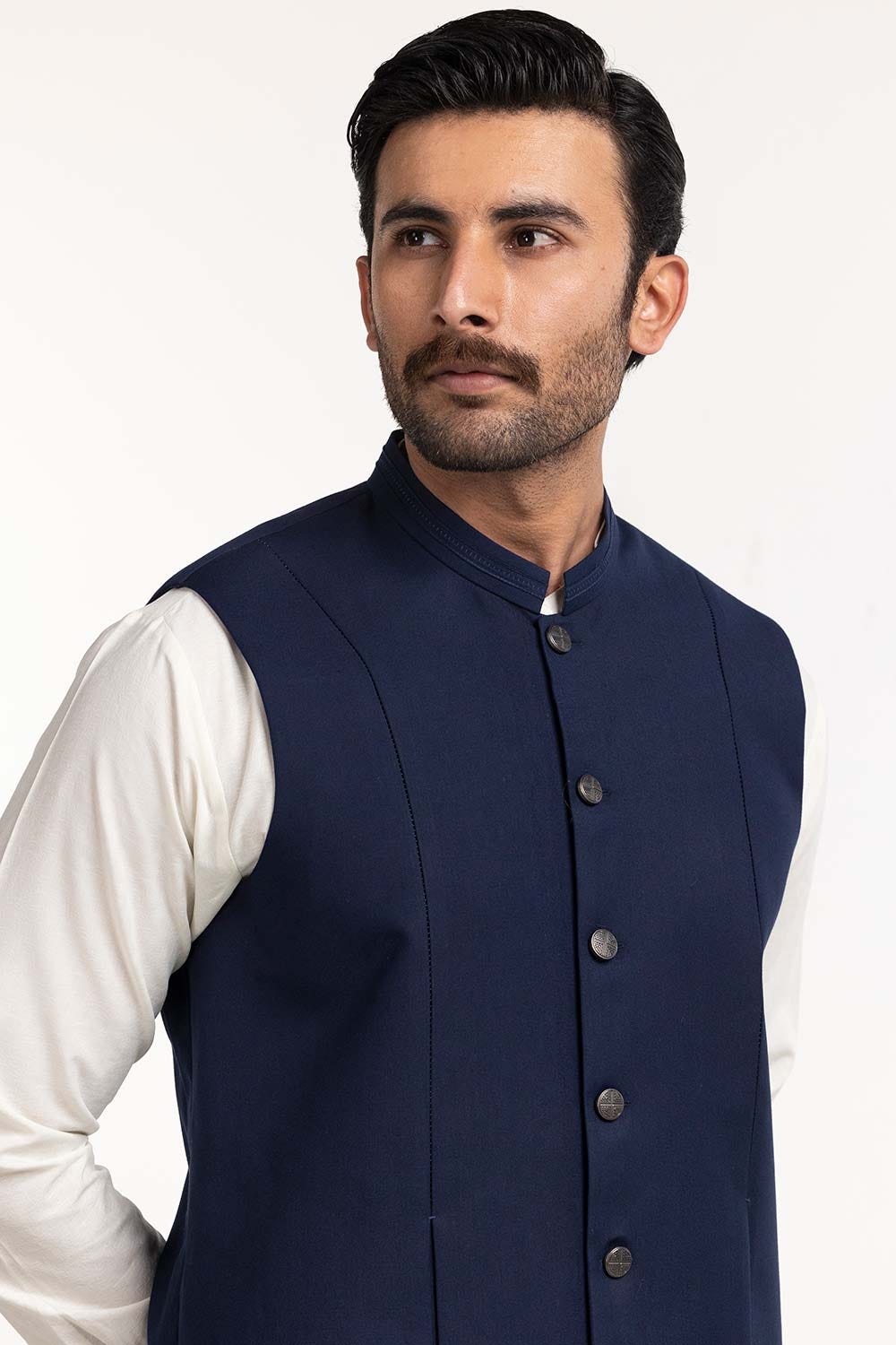 Navy Blue Styling WaistCoat WC-PD24-003