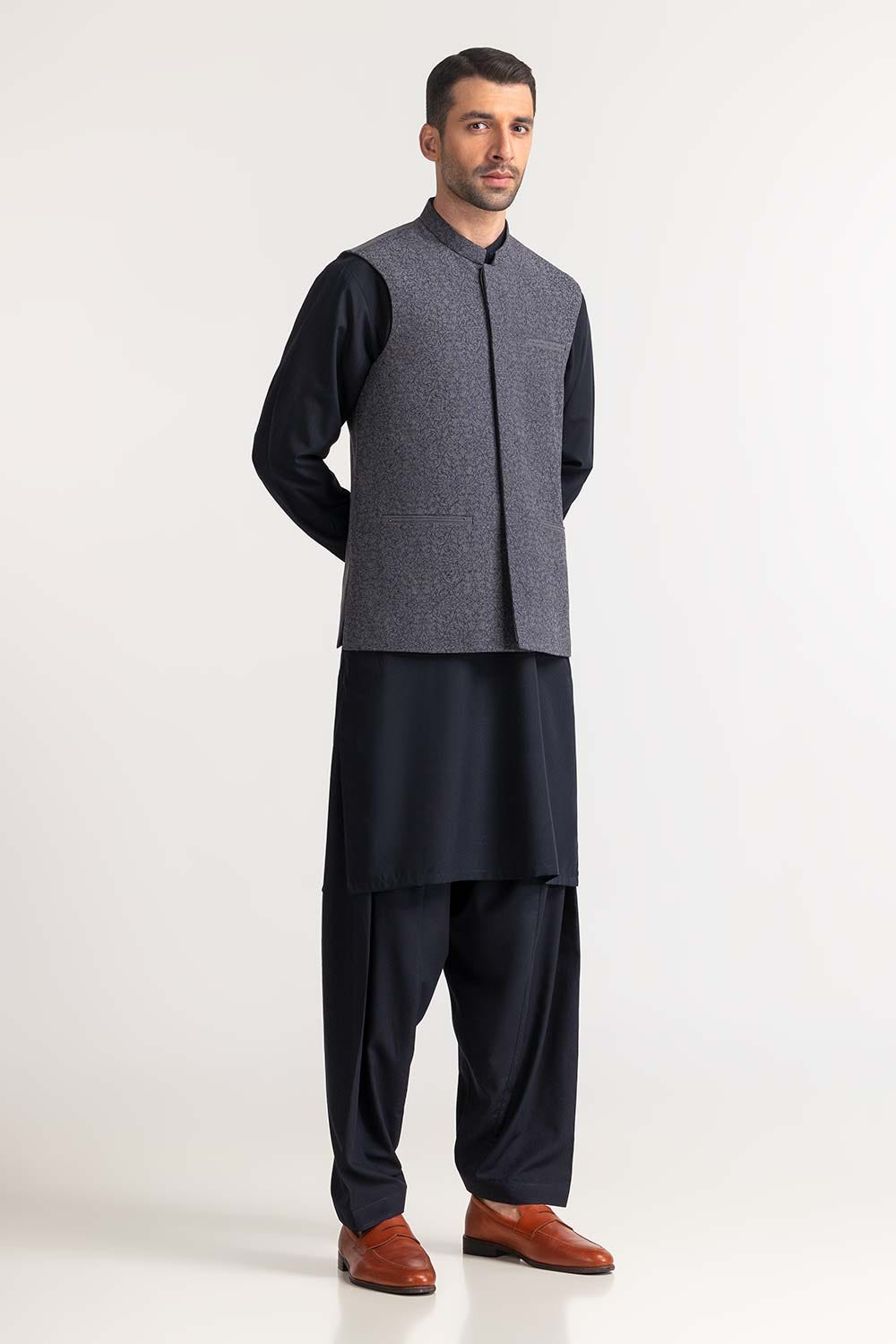 Navy Blue Styling WaistCoat WC-PD24-012