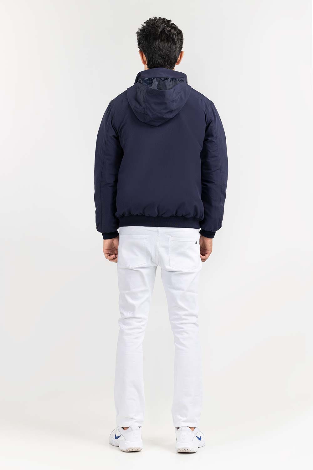 Navy Bomber Jacket JKT-WOV22-030