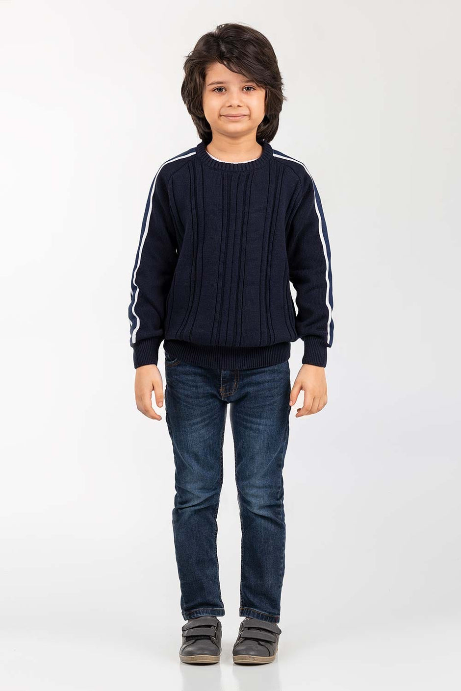 Navy Kids Fashion Sweater FS-KIDS-SWT-FD-44-01