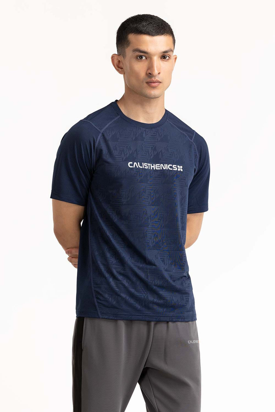 Navy Printed Tee