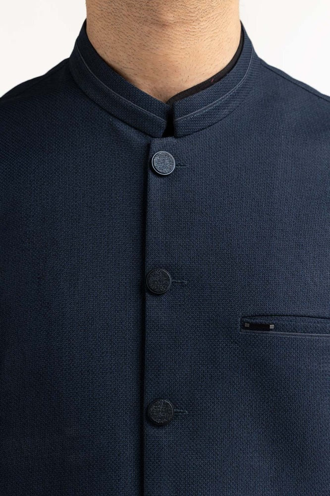 Navy Styling Waist Coat WC-PD23-012