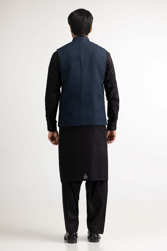 Navy Styling Waist Coat WC-PD23-012