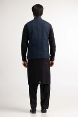 Navy Styling Waist Coat WC-PD23-012