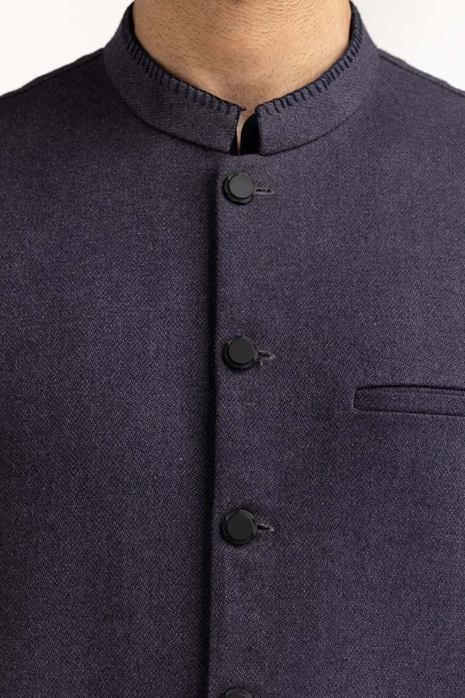 Navy Styling Waist Coat WC-PD23-020