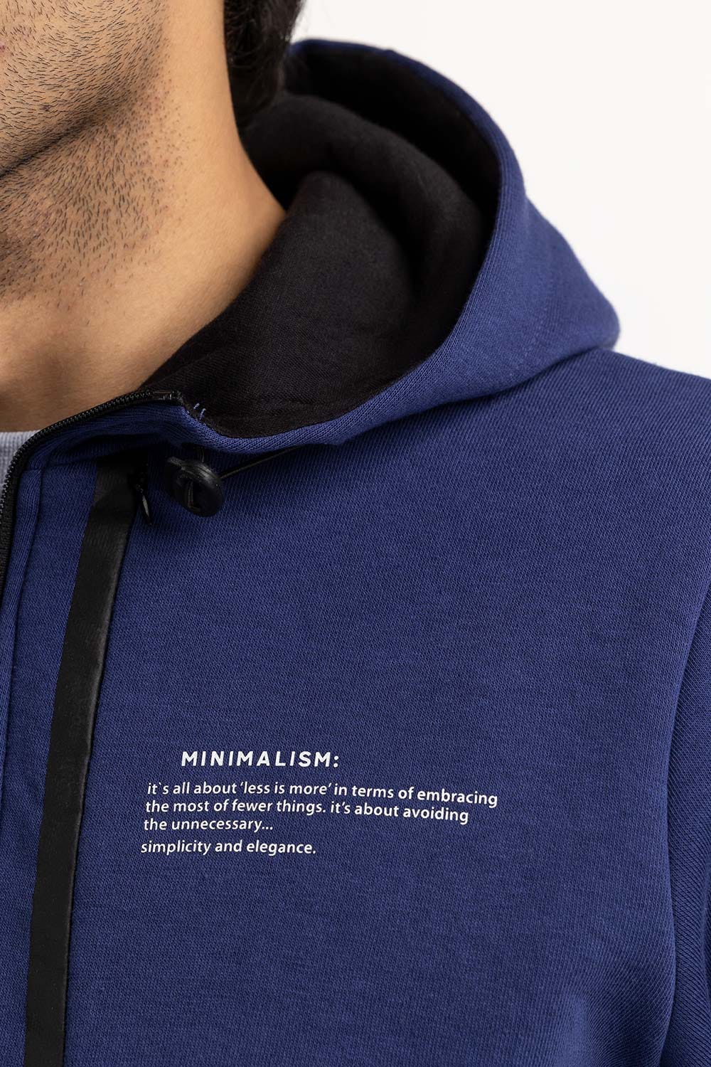 Navy ZipUp Hoodie JKT-KNTHZ22-041