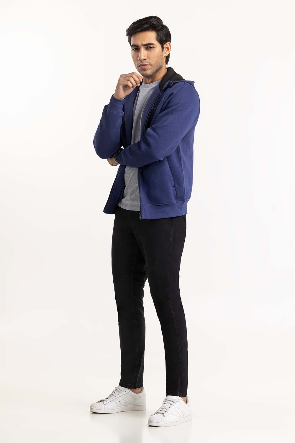 Navy ZipUp Hoodie JKT-KNTHZ22-041