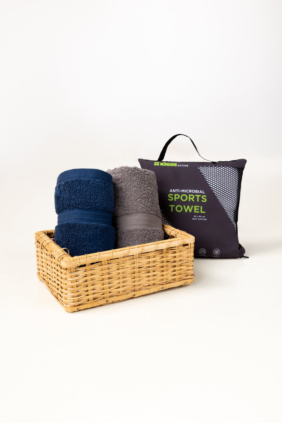Navy Blue Anti Microbial Sports Towel