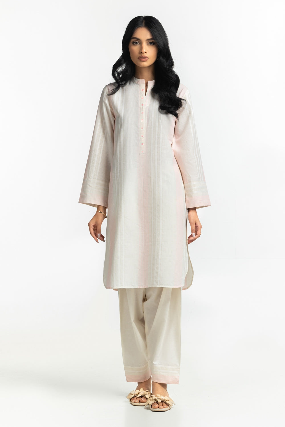 Neon Jacquard Embroidered Shirt And Shalwar IPST-44406