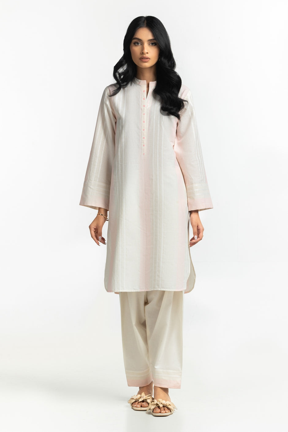Neon Jacquard Embroidered Shirt And Shalwar