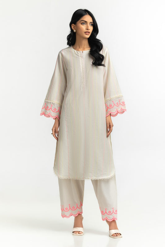 Neon Jacquard Embroidered Shirt And Trouser IPST-44405