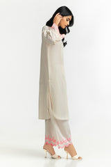 Neon Jacquard Embroidered Shirt And Trouser IPST-44405