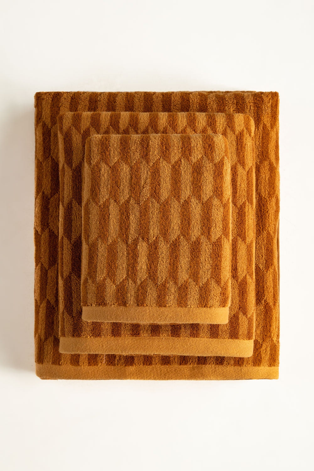 Oak Buff Jacquard Yarn Dyed Towel