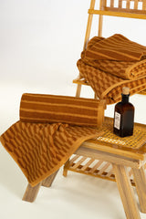 Oak Buff Stripe Yarn Dyed Towel