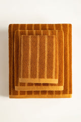 Oak Buff Stripe Yarn Dyed Towel