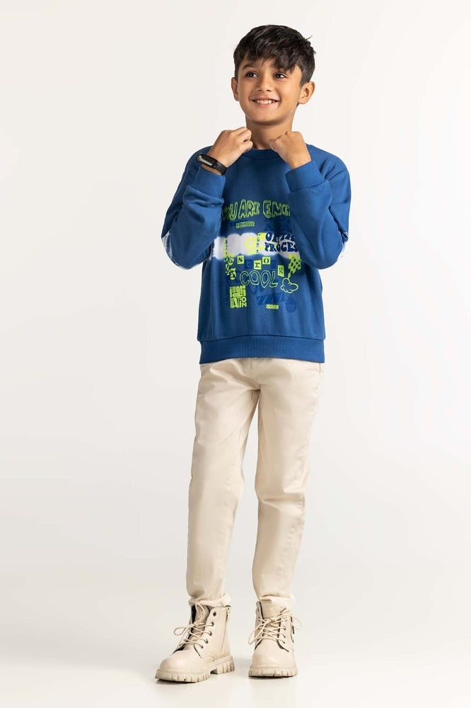 Ocean Printed Sweatshirt 224-312-004