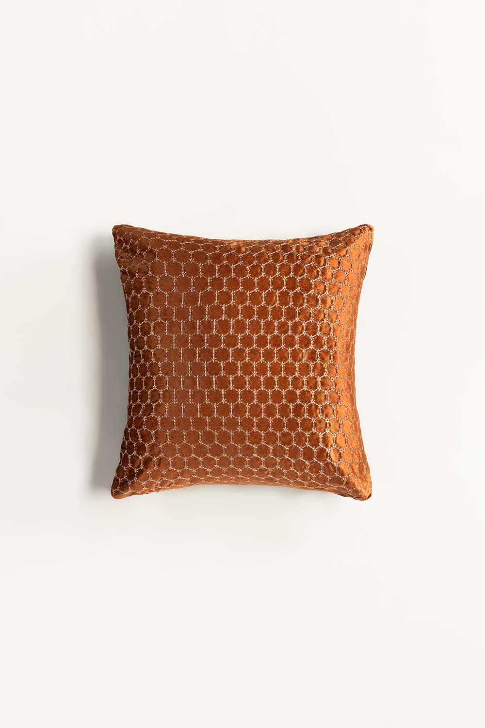 Octa Velvet Embroidered Cushion Cover