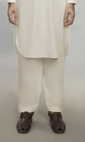 Off White Basic Shalwar