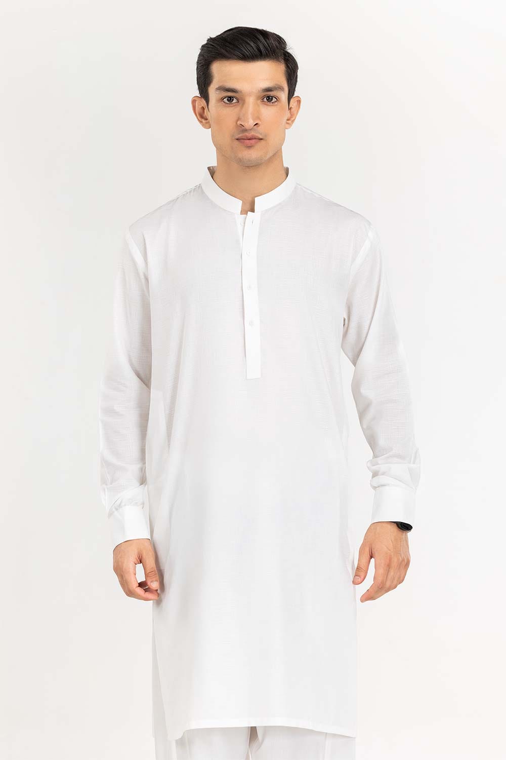 Off White Basic Shalwar Kameez Suit