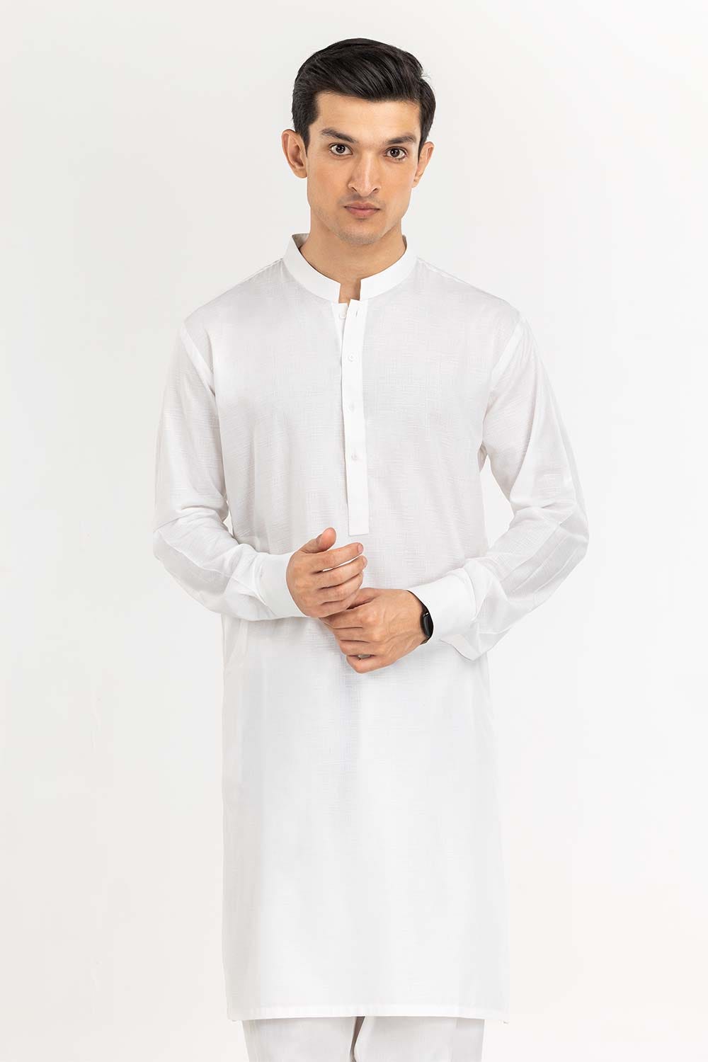 Off White Basic Shalwar Kameez Suit