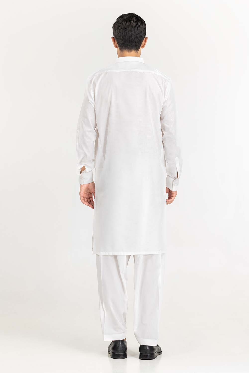 Off White Basic Shalwar Kameez Suit