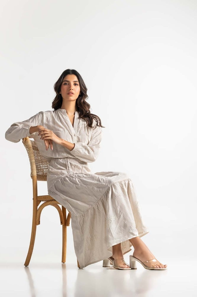 Off White Dress WM-DRS-SS24-075