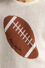 Off White Jacquard Sweater  224-111-008