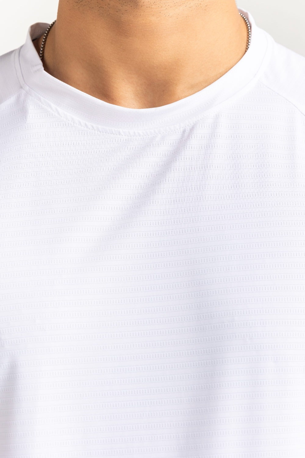 Off White Textured Tee AW-TS24-010