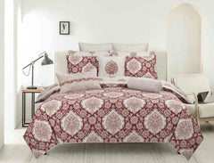 Ogee Damask T-150 Quilt Cover Set
