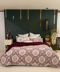 Ogee Damask T-150 Quilt Cover Set