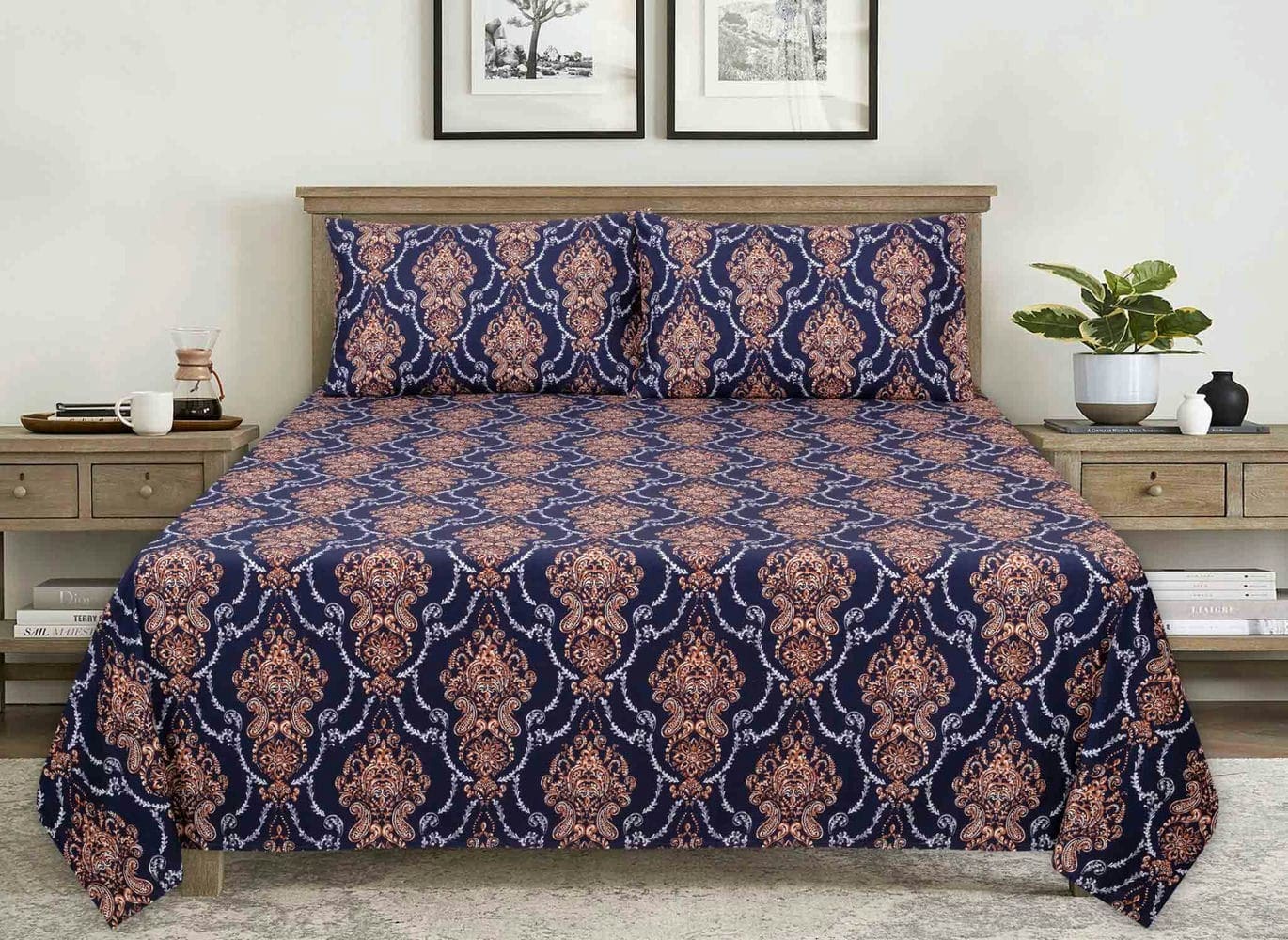 Ogee Damask Everyday Classic Sheet Set