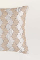 Ogee Silk Embroidered Cushion Cover