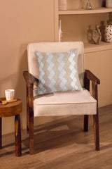 Ogee Silk Embroidered Cushion Cover